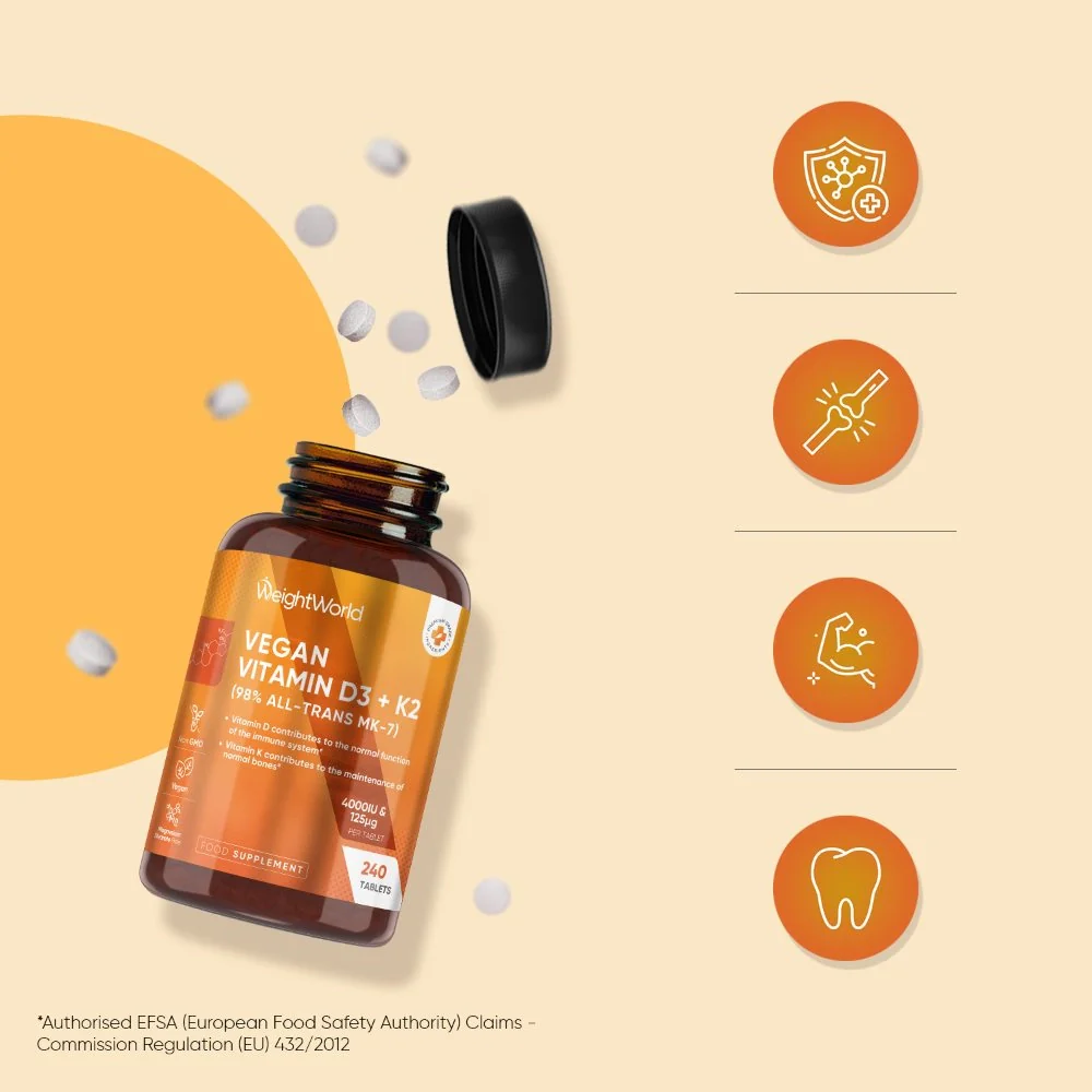 Vitamin D3 + K2 4 weightworld uk vegan vitamin d3 k2 240tablets bottles 03