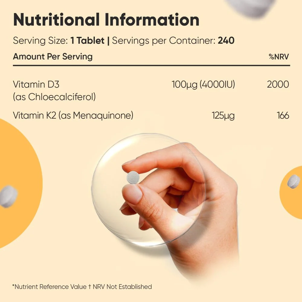 Vitamin D3 + K2 5 weightworld uk vegan vitamin d3 k2 240tablets bottles 09