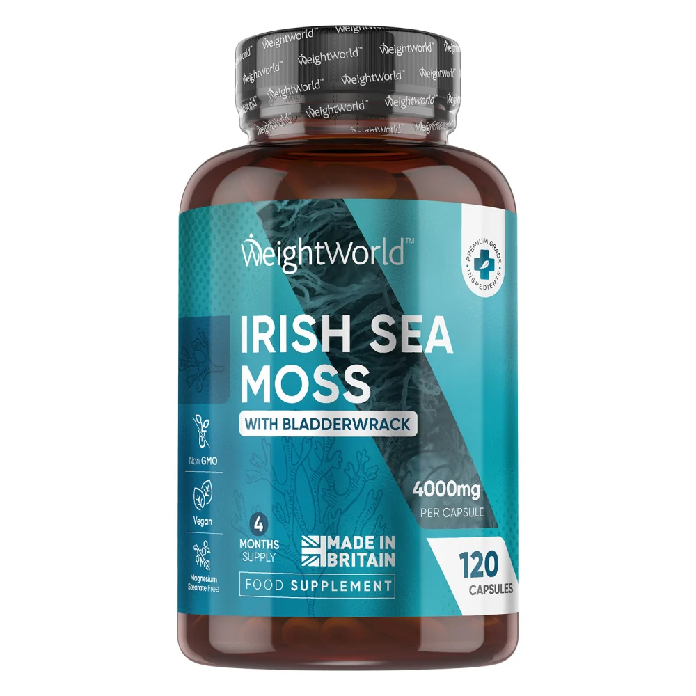 Digestion 3 weightworld irish sea moss 120capsules uk front