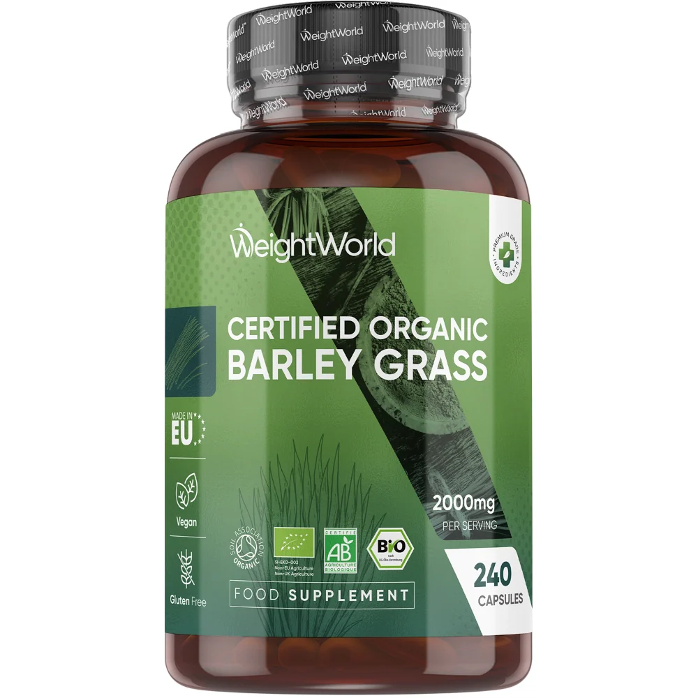 Digestion 4 weightworld uk organic barley grass 2000mg 240 capsules bottle