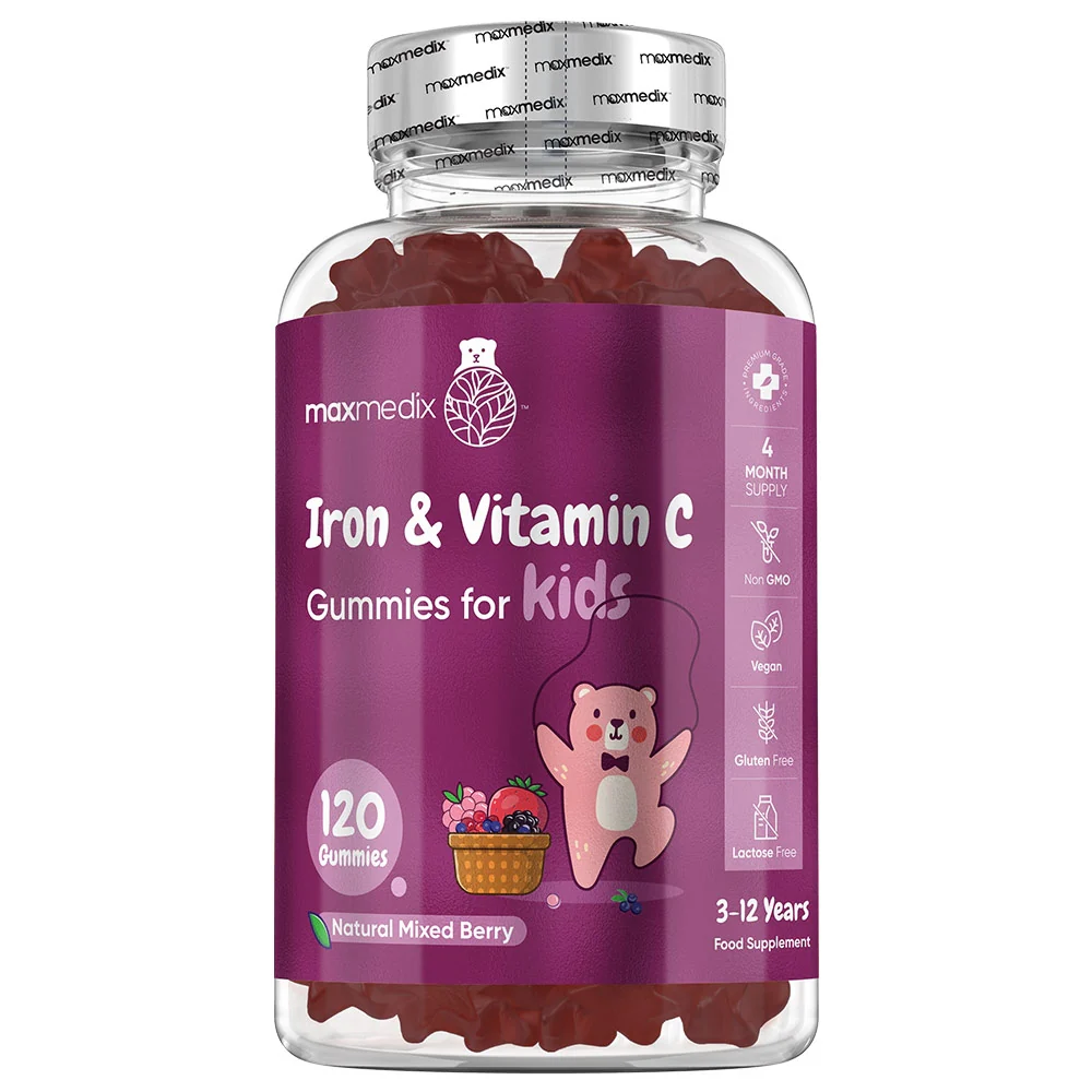 Child, Vitamins & Supplements 4 iron and vitamin c gummies uk front